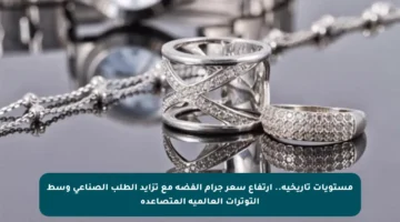 مستويات تاريخية.. ارتفاع سعر جرام الفضة مع تزايد الطلب الصناعي وسط التوترات العالمية المتصاعدة